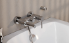 BESCO Bateria wannowa ścienna Zea chrom BW-ZS-CH